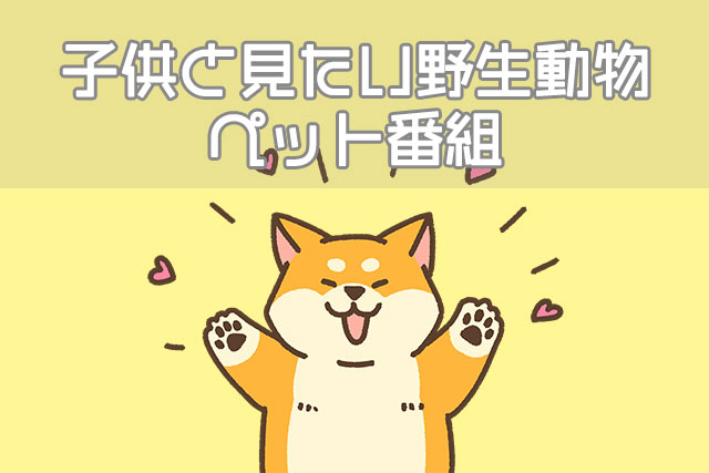 子供と見たい野生動物・ペット番組