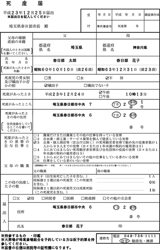 夏・お店屋さん 死亡診断書・出生証明書・死産証書記入マニュアル―平成