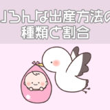 いろんな出産方法の種類と割合