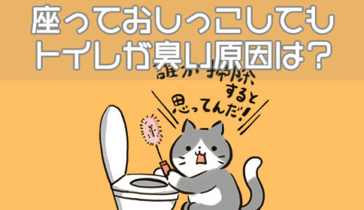 座っておしっこしてもトイレが臭い…尿はね・便座汚れの対策